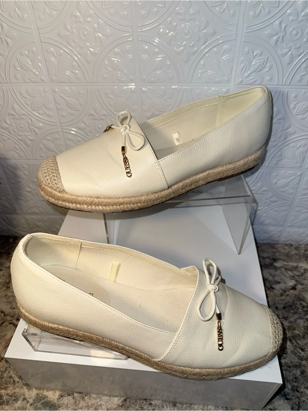 NWOB Guess Leather Espadrilles